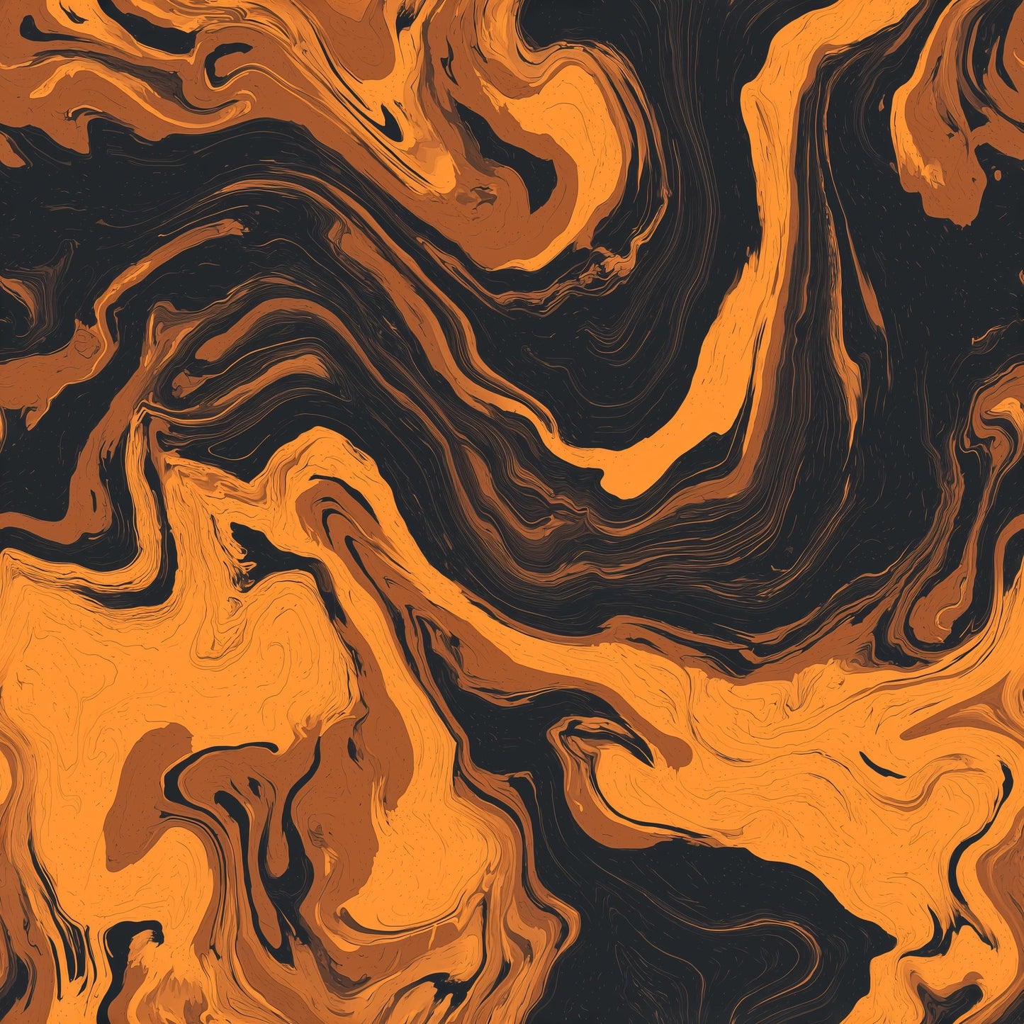 Burnt Orange Marble Swirl Wall Decor Dark Abstract Pattern Moody Modern Accent Wall