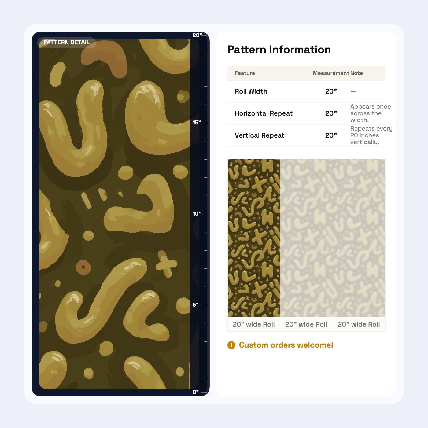 Abstract Memphis Wallpaper Retro Organic Shapes Olive Gold Modern Pattern Wall Decor