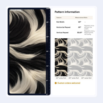 Abstract Zebra Fur Wallpaper Black White Organic Pattern Luxury Modern Statement Wall Decor