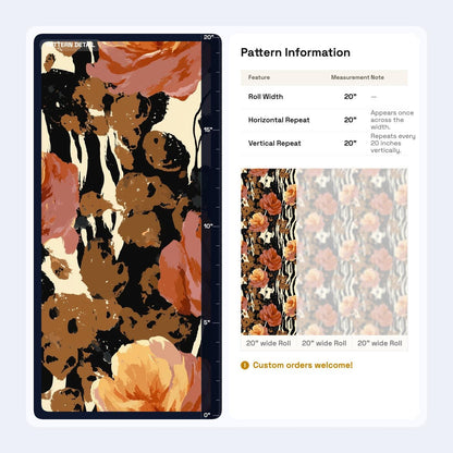 Maximalist Floral Wallpaper Animal Print Botanical Pattern Moody Luxury Wall Decor