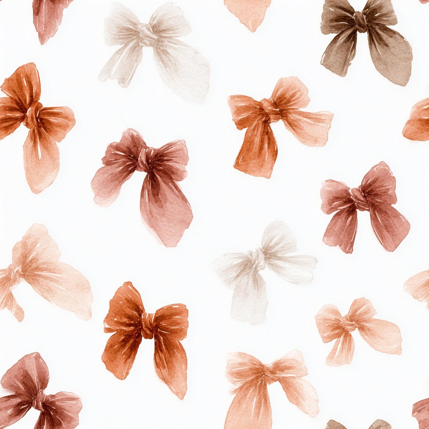 Coquette Bow Wallpaper Pink Nursery Decor Watercolor Ribbon Pattern Girls Room Wall