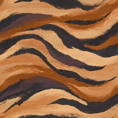 Organic Earth Wave Wallpaper Abstract Desert Brushstroke Pattern Modern Neutral Wall Decor