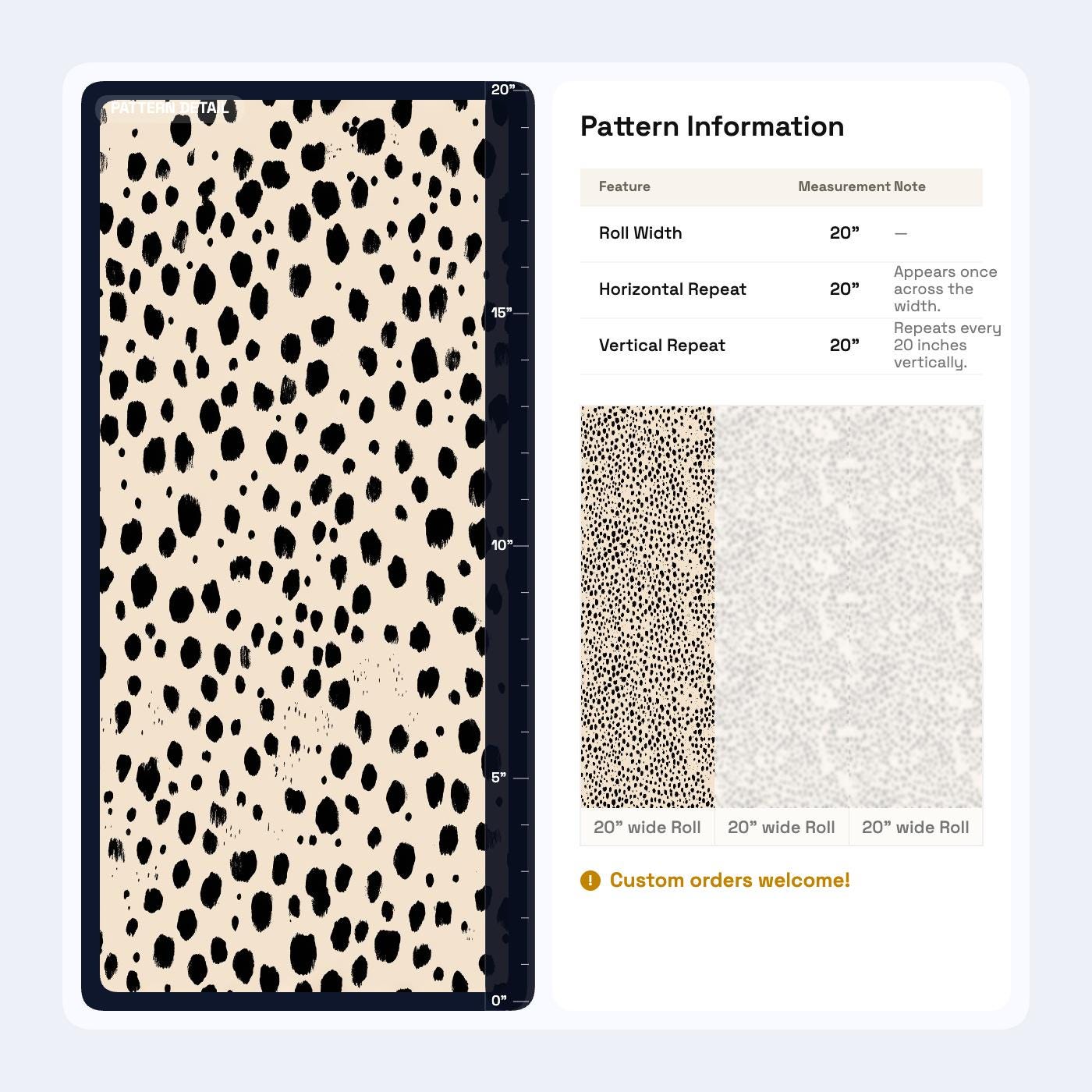 Dalmatian Spot Wallpaper Neutral Animal Print Modern Minimalist Wall Decor
