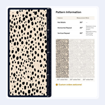 Dalmatian Spot Wallpaper Neutral Animal Print Modern Minimalist Wall Decor