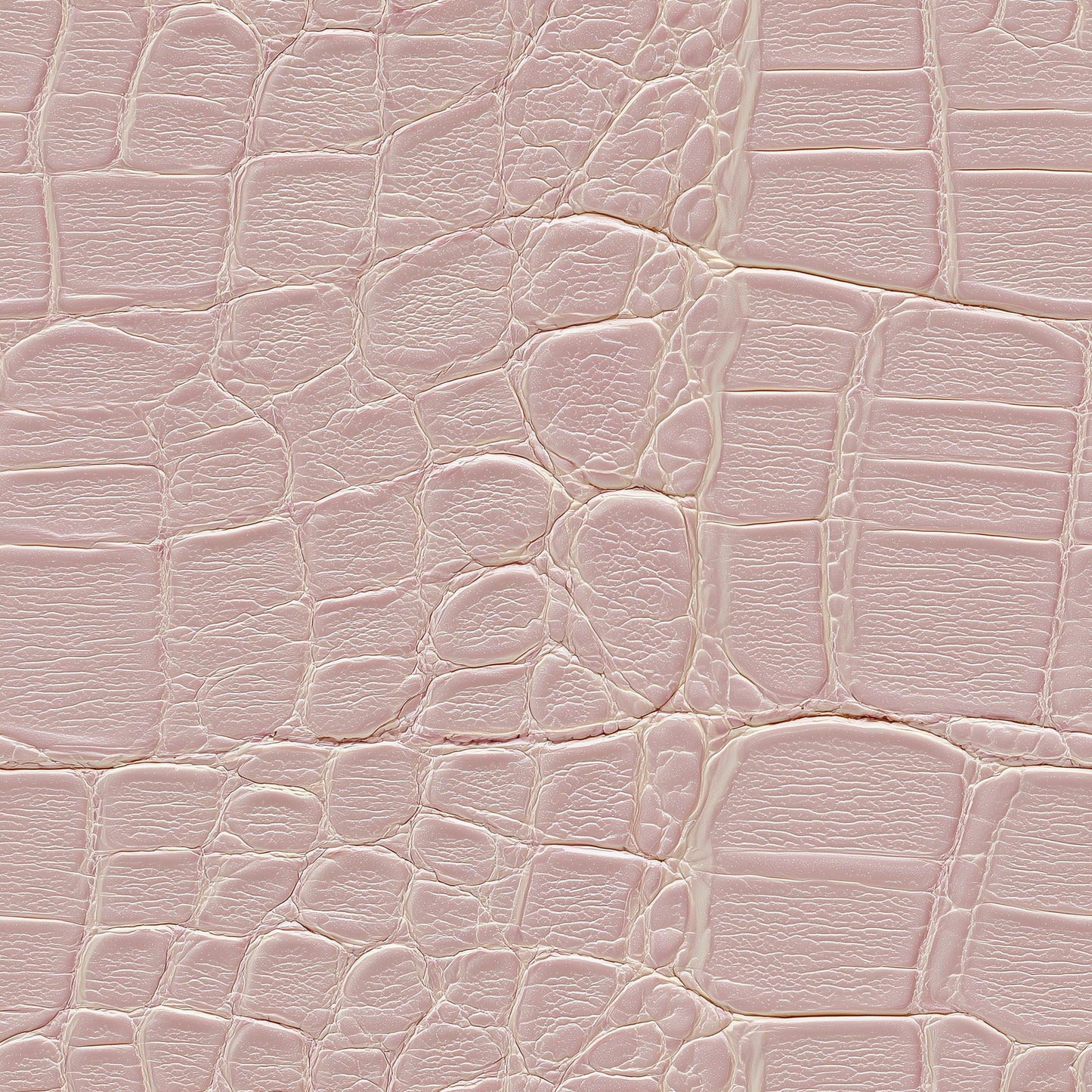 Blush Crocodile Wallpaper Pink Faux Leather Texture Quiet Luxury Wall Decor Pattern