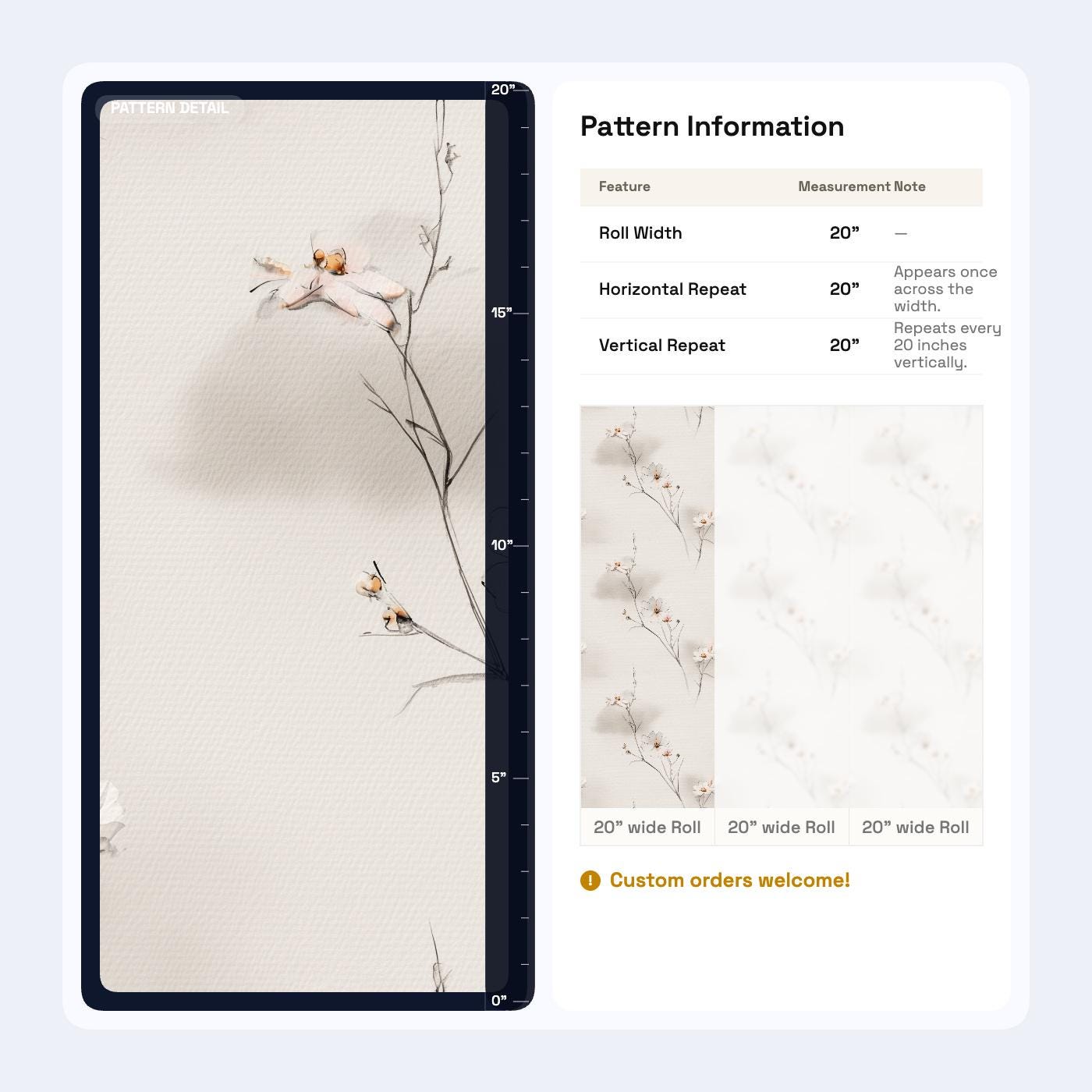 Japandi Wildflower Wallpaper Scandinavian Floral Line Art Neutral Botanical Wall Decor
