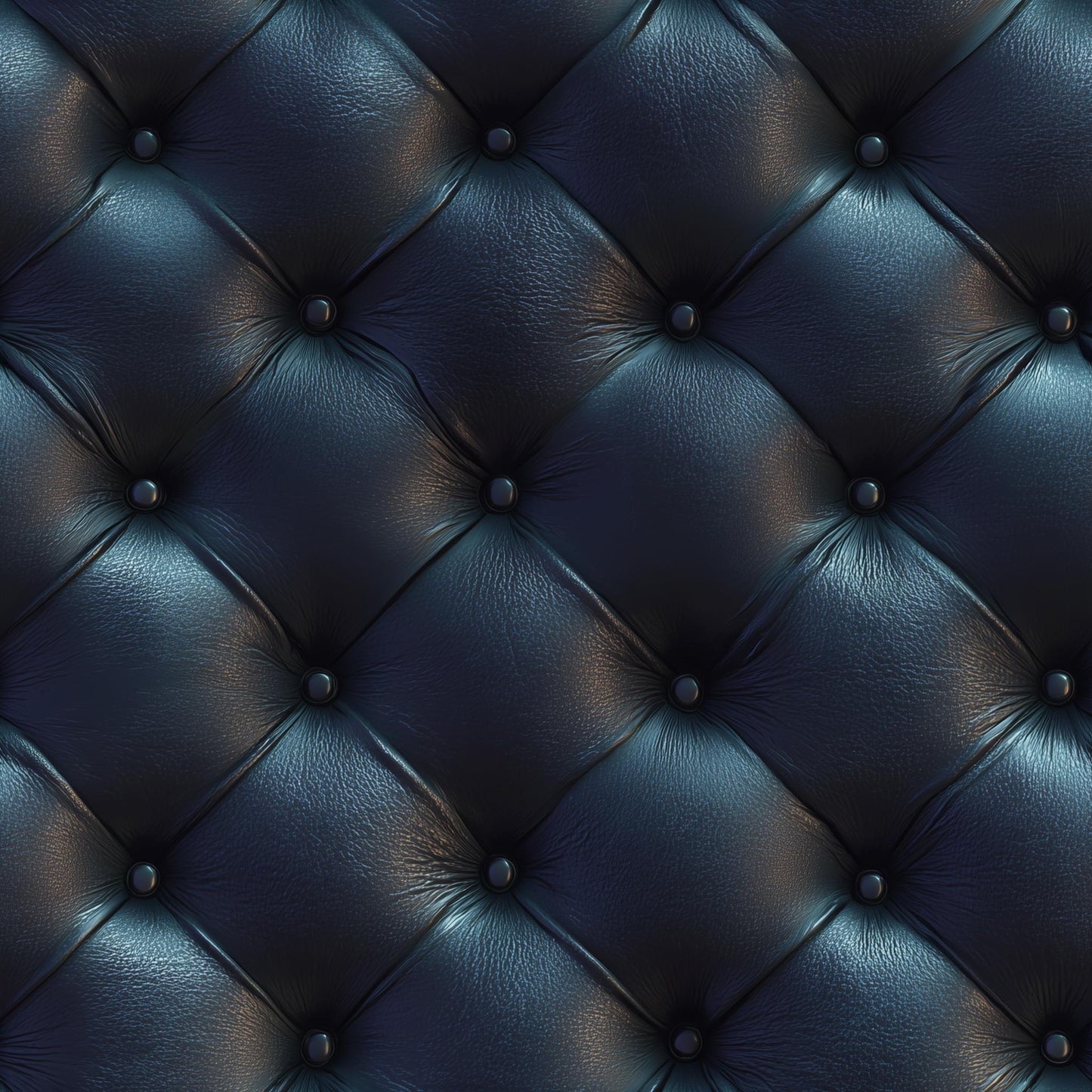 Navy Chesterfield Leather Wallpaper Old Money Executive Office Club Wall Decor