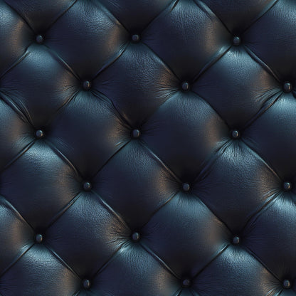 Navy Chesterfield Leather Wallpaper Old Money Executive Office Club Wall Decor