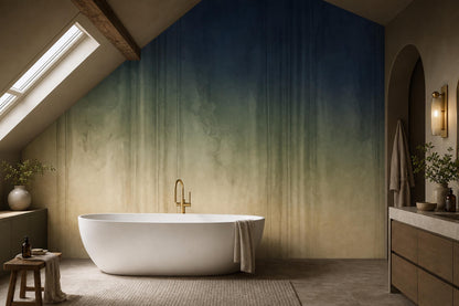 Quiet Luxury Gradient Wall Mural Modern Spa Interior Japandi Minimalist Statement Decor