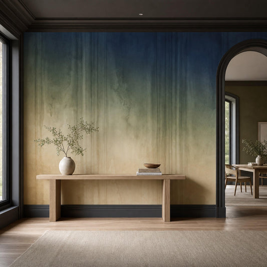 Quiet Luxury Gradient Wall Mural Modern Spa Interior Japandi Minimalist Statement Decor