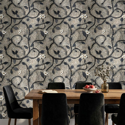 Roman Mosaic Wall Mural Luxury Stone Vine Wallpaper Mediterranean Interior Decor Feature Wall