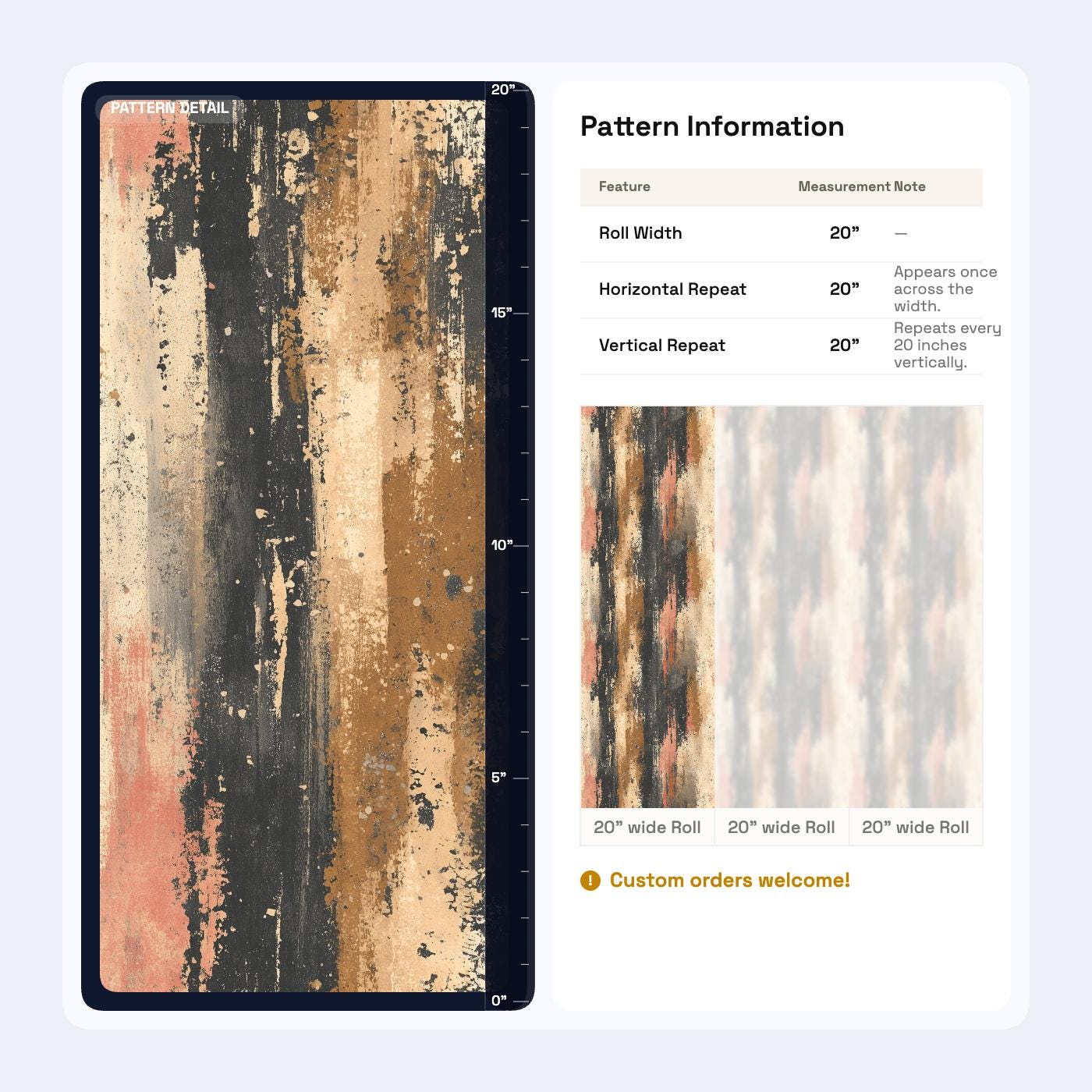 Abstract Grunge Wallpaper Neutral Earth Tone Modern Rustic Wall Decor
