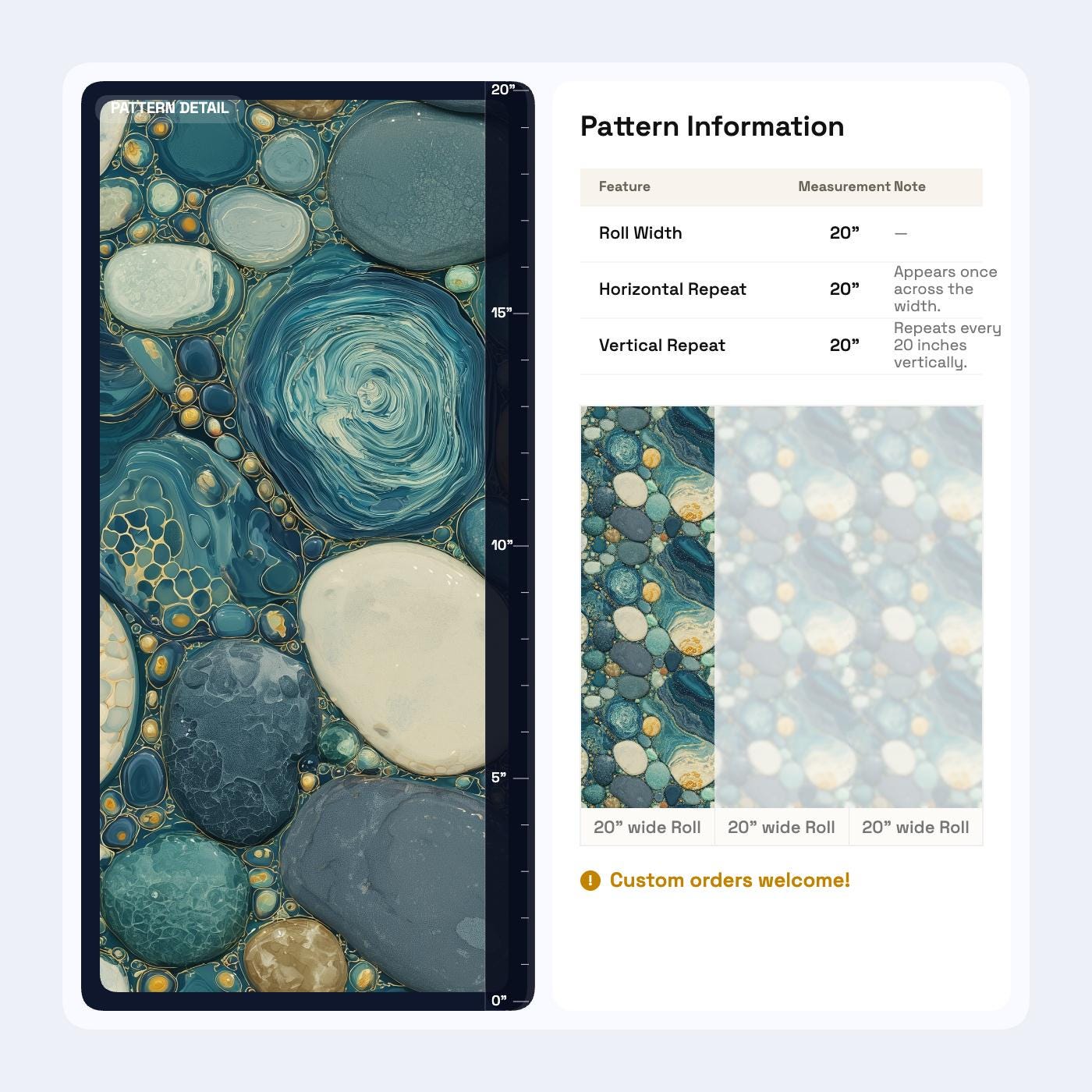 Blue Agate Wallpaper Coastal Geode Stone Pattern Luxury Ocean Inspired Decor