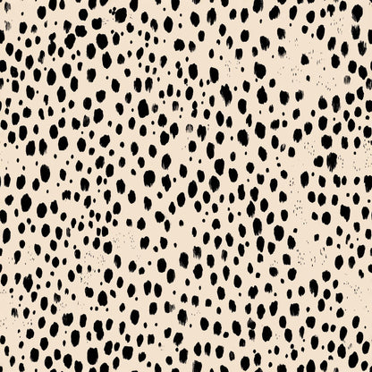 Dalmatian Spot Wallpaper Neutral Animal Print Modern Minimalist Wall Decor