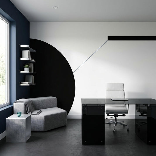 Architectural Minimalist Wall Mural Modern Bauhaus Geometry Luxury Designer Wall Decor