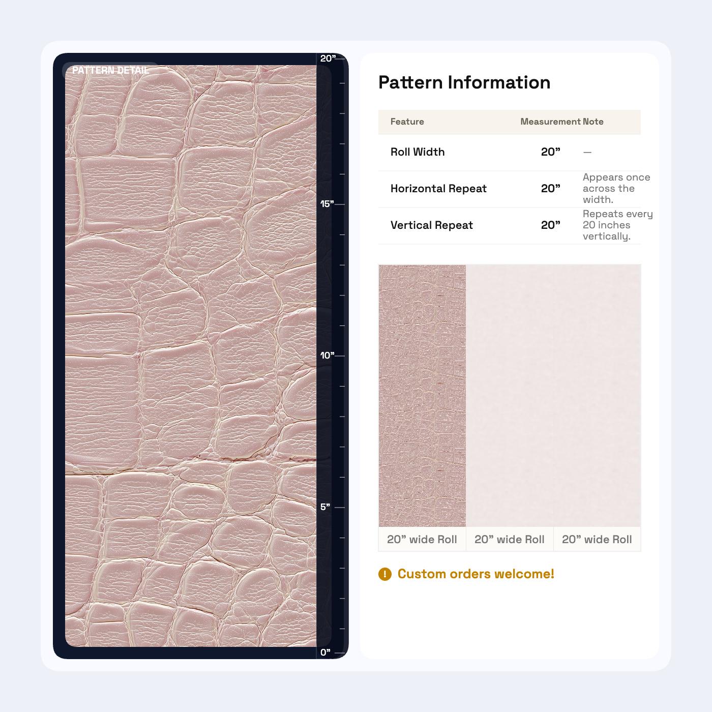 Blush Crocodile Wallpaper Pink Faux Leather Texture Quiet Luxury Wall Decor Pattern