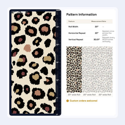 Leopard Print Wallpaper Neutral Animal Pattern Safari Chic Wall Decor Quiet Luxury