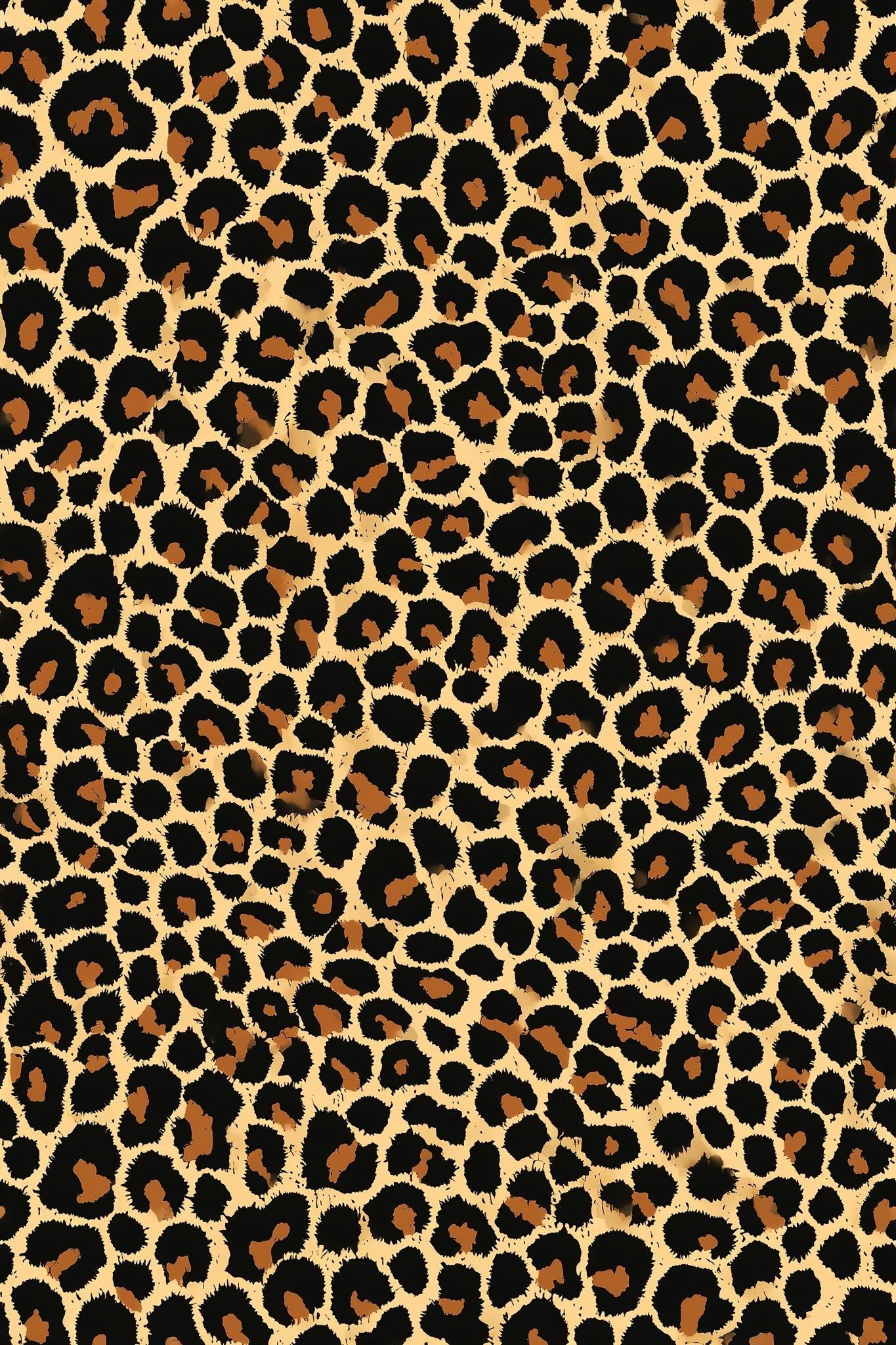 Neutral Leopard Wallpaper Safari Decor Maximalist Wall Covering Luxury Animal Pattern