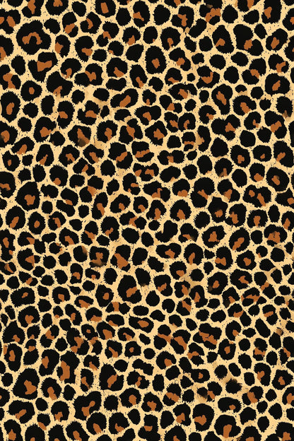 Neutral Leopard Wallpaper Safari Decor Maximalist Wall Covering Luxury Animal Pattern