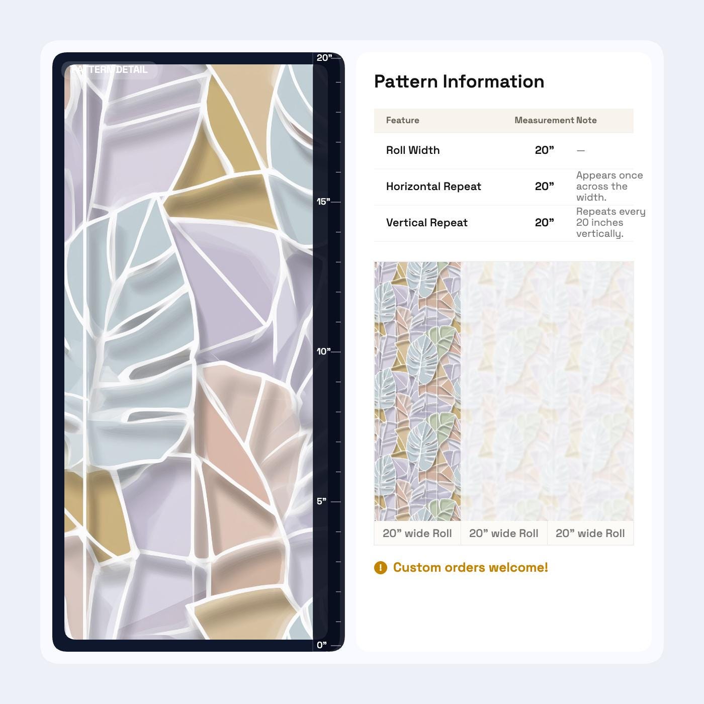 Pastel Tropical Leaf Wallpaper Modern Botanical Pattern Soft Abstract Palm Wall Decor
