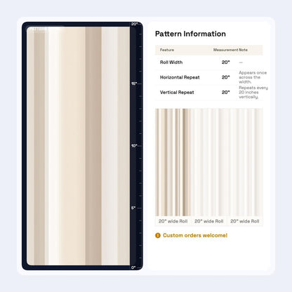 Beige Stripe Wallpaper Neutral Vertical Stripe Wallpaper Modern Classic Wall Covering