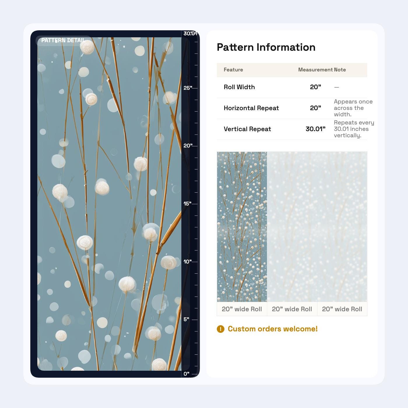 Blue Winter Berry Wallpaper Minimal Botanical Pattern Scandinavian Organic Modern Decor