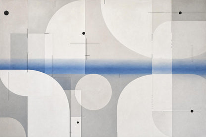 Organic Modern Wall Mural Minimalist Geometric Abstract Contemporary Architectural Decor