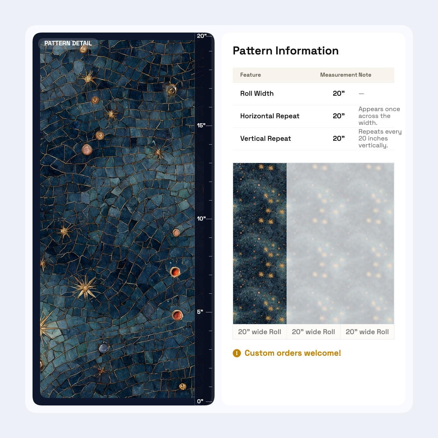 Art Deco Celestial Wallpaper Midnight Sky Mosaic Pattern Luxury Dark Wall Decor