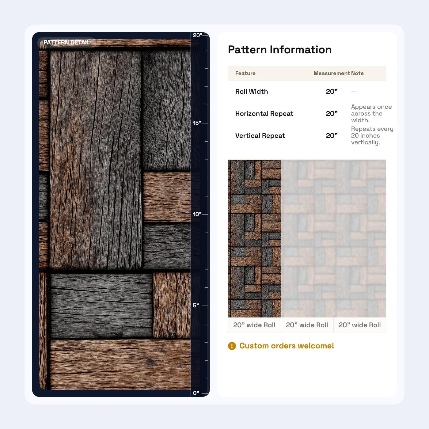 Basket Weave Wood Wallpaper Rustic Geometric Wood Panel Wall Decor