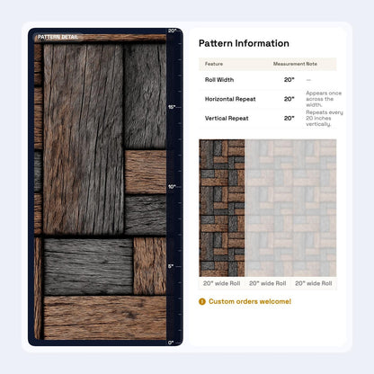 Basket Weave Wood Wallpaper Rustic Geometric Wood Panel Wall Decor