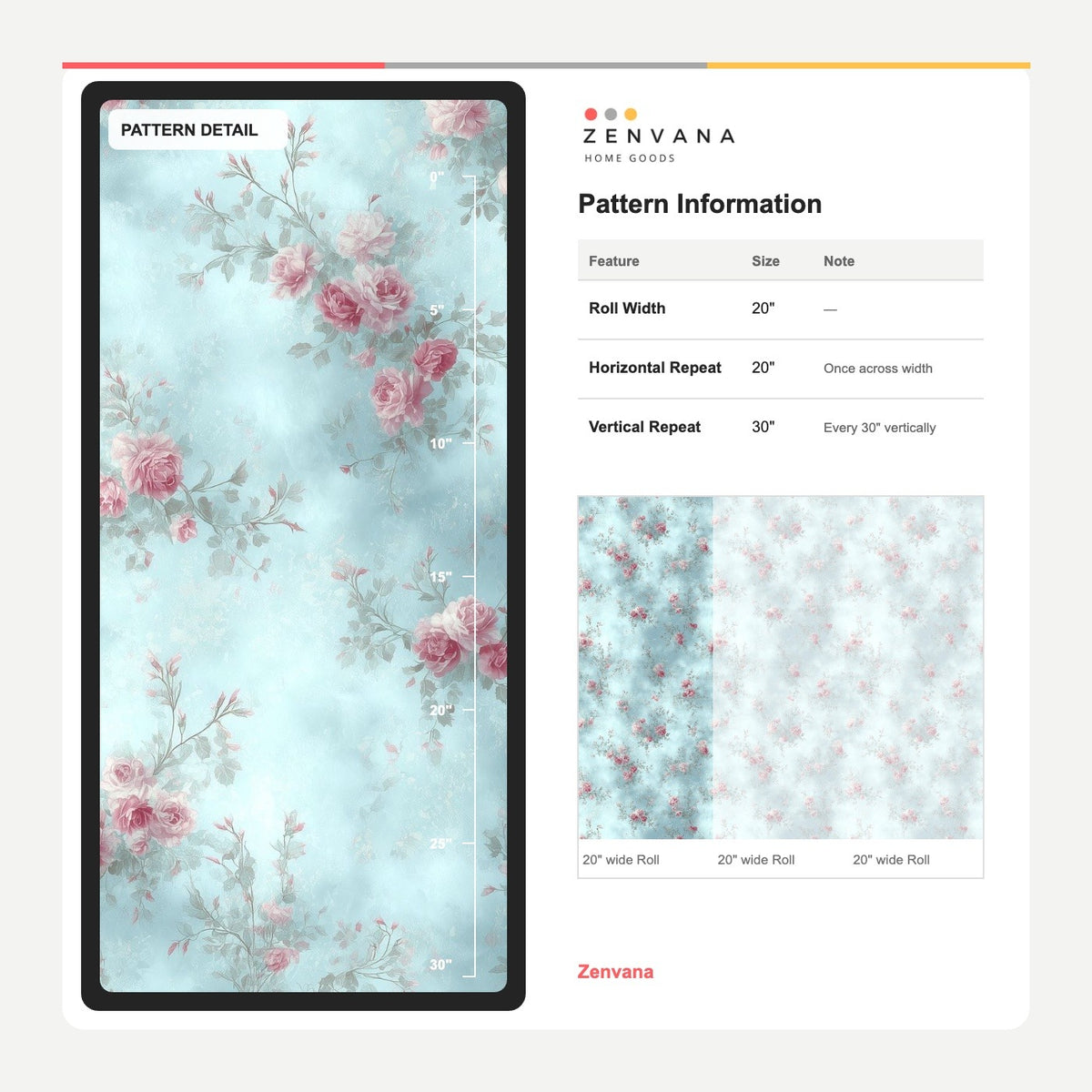 Pink Roses Wallpaper Pastel Blue Vintage Floral