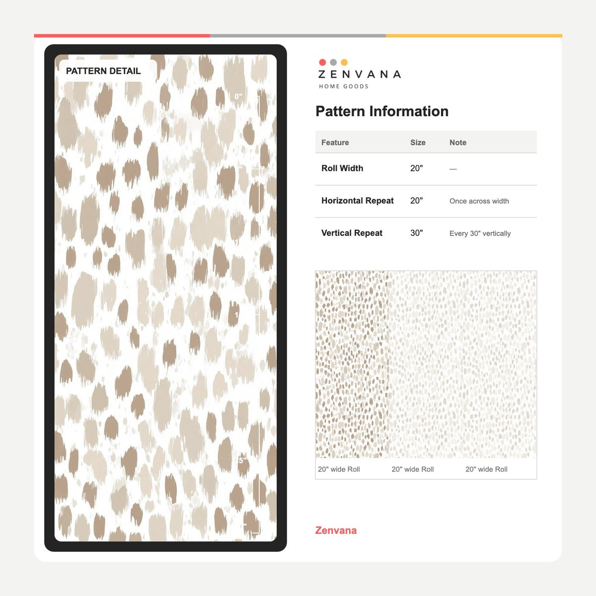 Organic Speckled Brushstroke Wallpaper White Background Neutrals